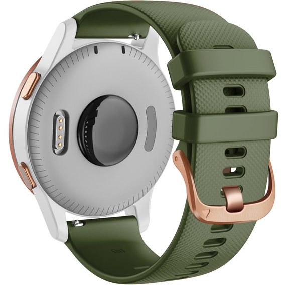 Силиконовый ремешок 20mm, Black/Black Buckle