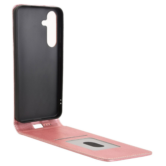 Футляр з клапаном для Samsung Galaxy S25, Flip, рожевий