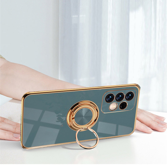 Чoхол до Samsung Galaxy A13 4G, Electro Ring, сірий