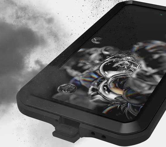 Чехол Love Mei до Samsung Galaxy S21 FE, armored with glass, чёрный