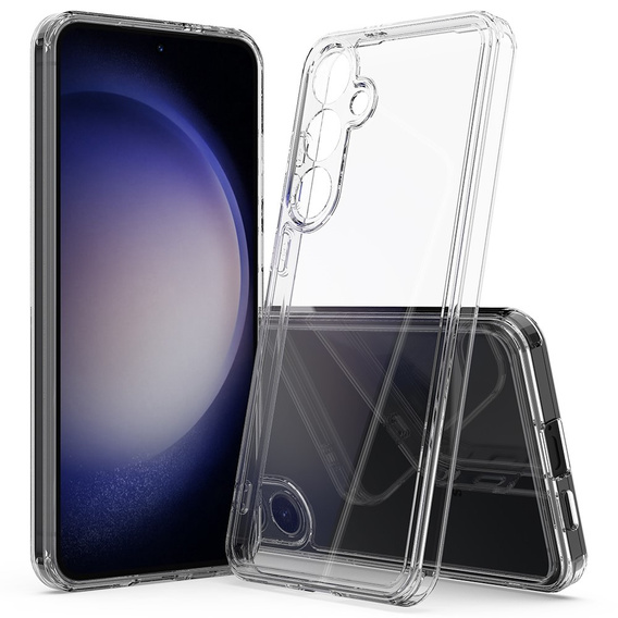 Чехол для Samsung Galaxy S24+ Plus, Fusion Hybrid, с защитой камеры, прозрачный