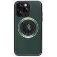 Чехол до MagSafe до iPhone 14 Pro Max, Hole for Apple Logo, зелёный