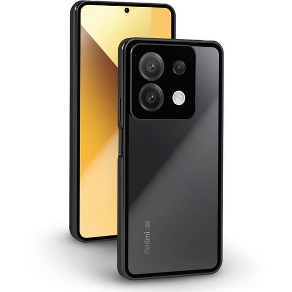 Чехол для Xiaomi Redmi Note 13 5G, Magnetic Dual Glass, чёрный
