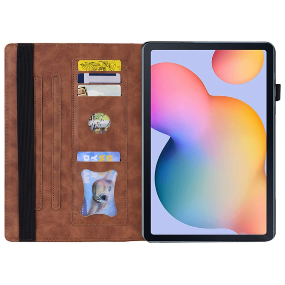 Чохол для Samsung Galaxy Tab S6 Lite, Classic, з місцем для стилуса, коричневий