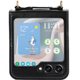 Шкіряний чохол для Samsung Galaxy Z Flip 5 5G, чорний