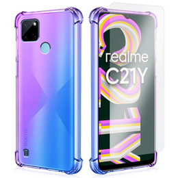 Чохол ERBORD Gradient Dropproof до Realme C21Y / C25Y, Purple/Blue