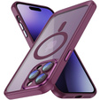 Чохол для iPhone 15 Pro Max, ERBORD Impact Guard, MagSafe, бордовий