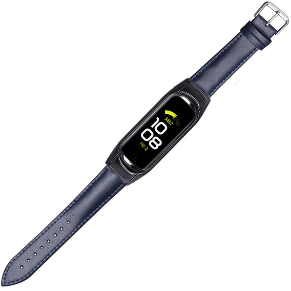 Кожаный ремешок для часов Samsung Galaxy Fit 2 SM-R220, Blue