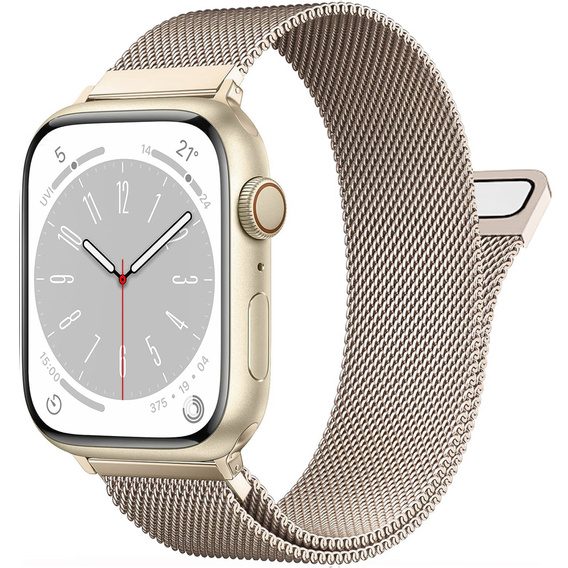 Браслет Milanese для Apple Watch  1/2/3/4/5/6/7/SE (42/44MM) - Champagne Gold