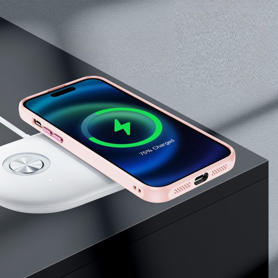 Чохол для iPhone 15 Pro Max, ERBORD Impact Guard, MagSafe, рожевий