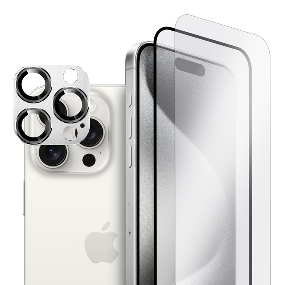 2х гартоване скло ERBORD для камери, щоб iPhone 15 Pro 