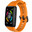 Силиконовый ремешок для Huawei Band 6 / Honor Band 6, Orange