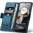 ERBORD Глянцевий гаманець Litchi з клапаном для Motorola Moto G56 5G