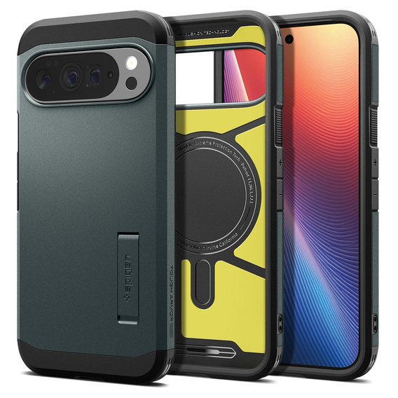 Чехол Spigen Tough Armor MagSafe для Google Pixel 10 Pro XL, Abyss Green