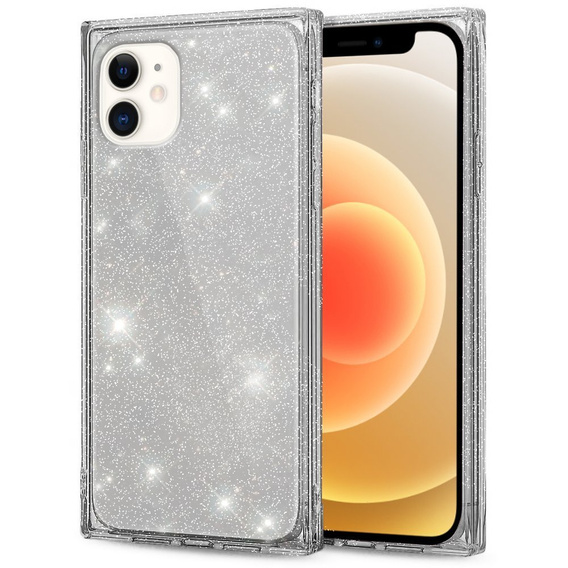 Чoхол Square Glitter до iPhone 12, Silver