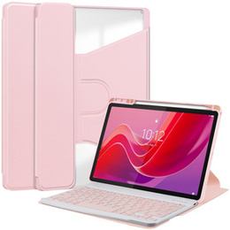 Чехол клавиатура для Lenovo Tab M11, Rotary 360° Leather, розовый