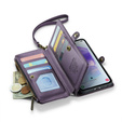 Чехол CASEME для Samsung Galaxy A55 5G, RFID Leather Wallet, с плечевым ремнем, фиолетовый