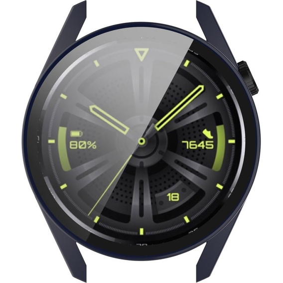 2в1 чехол и защитное стекло для часов Huawei Watch GT 3 42mm, Case, Dark Blue