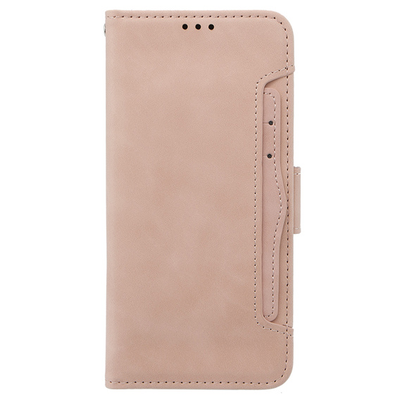 Футляр з клапаном для Oppo A58 4G, Card Slot, рожевий