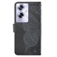 Откидной чехол для Oppo A79 5G, Butterfly, чёрный
