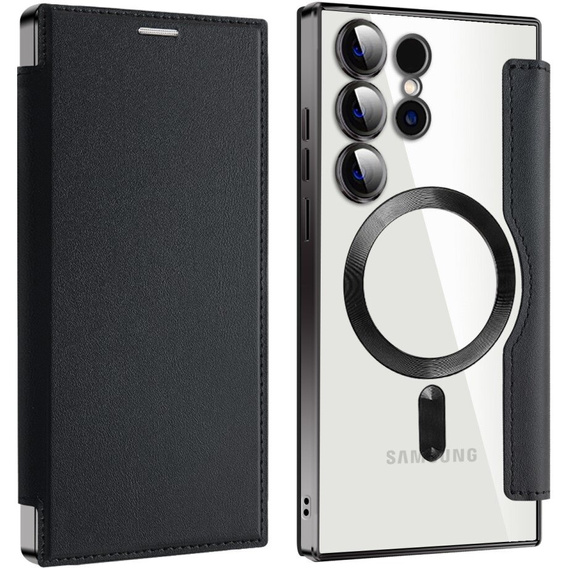 Чохол-книжка для Samsung Galaxy S24 Ultra, RFID Wallet MagSafe CamShield, чорний