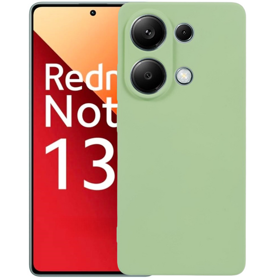 Чехол до Xiaomi Redmi Note 13 Pro 4G / Xiaomi Redmi Note 14S / Xiaomi Poco M6 Pro 4G, Silicone Lite, зелёный