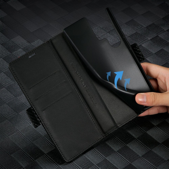 Чехол-накладка для Samsung Galaxy S25 Ultra, Carbon LC.IMEEKE, чёрный