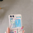 Чохол для Samsung Galaxy Z Flip 5 5G, жорсткий чохол, різнокольоровий Paris
