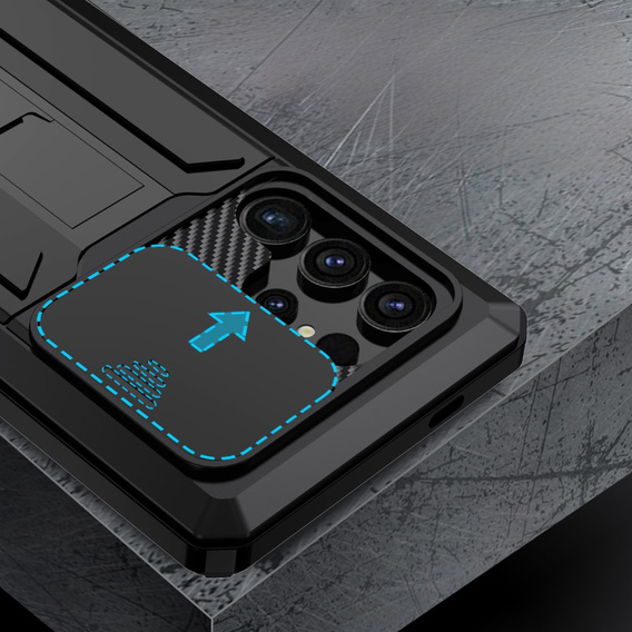 Бронированный чехол для Samsung Galaxy S25 Ultra, R-JUST, чёрный