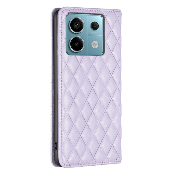 Откидной чехол для Xiaomi Redmi Note 13 Pro 4G / Xiaomi Redmi Note 14S / Xiaomi Poco M6 Pro 4G, Wallet, BINFEN COLOR, фиолетовый