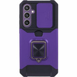 Броньований чохол для Samsung Galaxy S23 FE, Camera Slide Card Slot, чорний + скло 9H