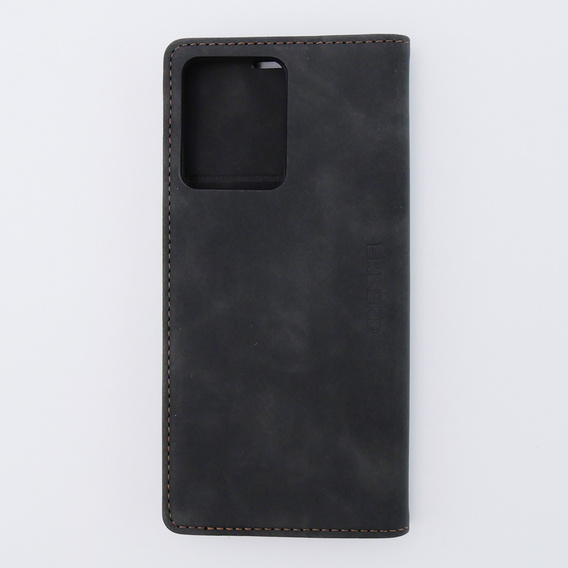Чехол для Xiaomi Redmi Note 12 4G, ERBORD Vintage, бумажник с клапаном, чёрный