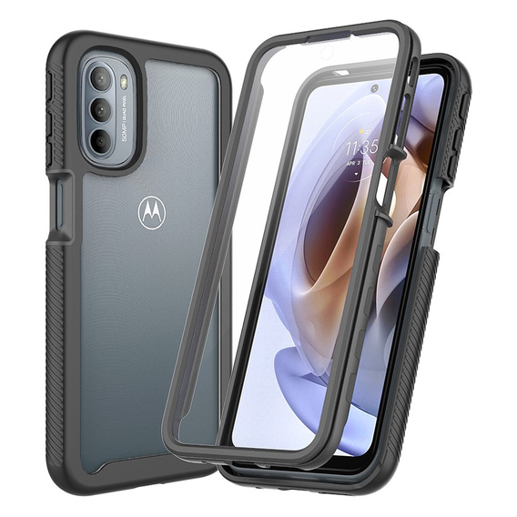 Чoхол Shockproof до Motorola Moto G31/G41, із захисним екраном, м'яти