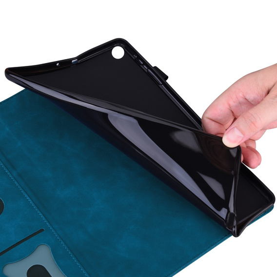Чехол для Samsung Galaxy Tab S10 FE+ Plus, Classic, с местом для стилуса, синий