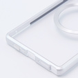 Магнітний чохол для Samsung Galaxy S23 Ultra 5G, Aroma Hybrid, сріблястий