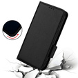 Чoхол до HTC U24 Pro 5G, Wallet Litchi Leather, чорний