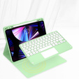 Чехол + клавиатура iPad Air 10.9 4 2020 / 5 2022, Touchpad, зелёный
