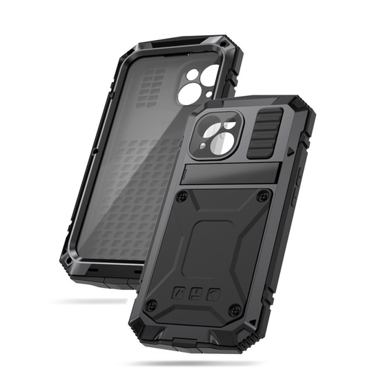 Чохол для iPhone 15, R-JUST, броньований, чорний