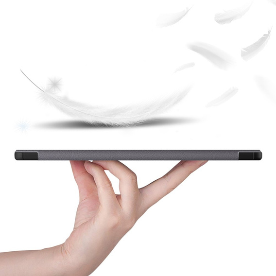 Чехол для Samsung Galaxy Tab S9 FE+ Plus, Smartcase с местом для стилуса, серый