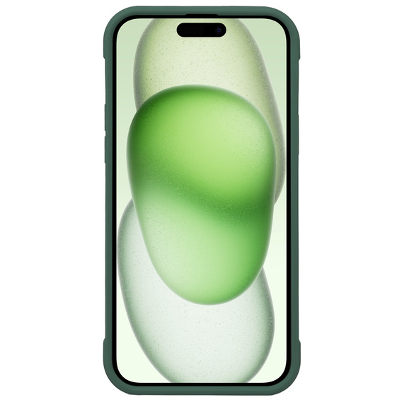 Чехол для iPhone 15, ERBORD Armor Mag, зелёный
