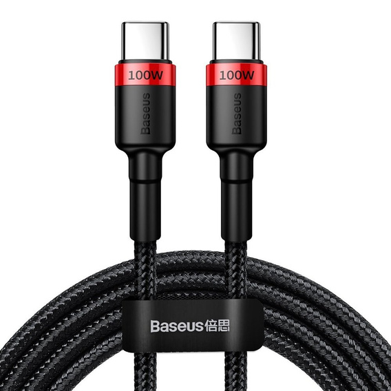 BASEUS Kaбель USB PD100W/QC3.0 Type-C 200cm - Red/Black