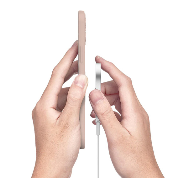 Чехол Silicone до iPhone 13 Pro, MagSafe, Pink