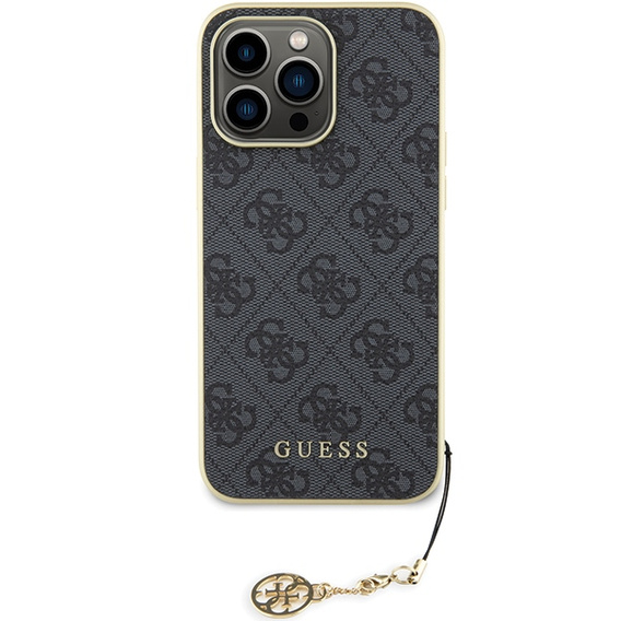 Чехол Guess 4G Charms с подвеской для iPhone 15 Pro Max