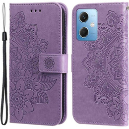 Чохол-книжка для Xiaomi Redmi Note 12 5G / POCO X5 5G, Mandala Flower, фіолетовий