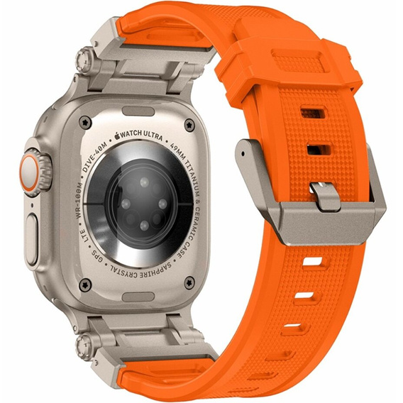 Ремешок ERBORD ProTech для Apple Watch 1/2/3/4/5/6/7/8/9/SE/Ultra/Ultra 2 42/44/45/49MM, оранжевая