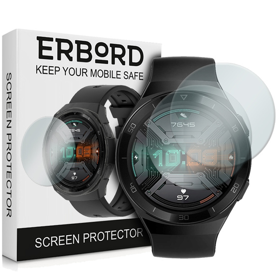 Защитное стекло 2х Erbord для дисплея смарт часов Huawei Watch GT 2e