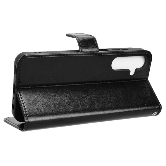 Откидной чехол для Samsung Galaxy M55 5G, Crazy Horse Wallet, чёрный
