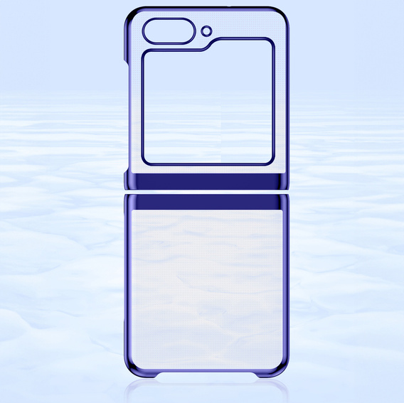 Чохол для Samsung Galaxy Z Flip7 FE / Z Flip6, PC Case, прозорий / синій