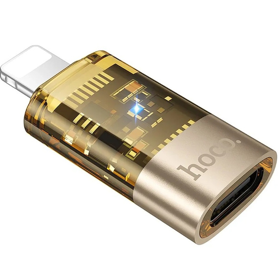 Адаптер HOCO - USB-C TYPE-C на Lightning, Black