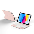 Чехол-клавиатура для iPad 10.9" 2022 (10 gen.) / iPad 11" 2025 A16 (11 gen.), Magnetic Keyboard Touchpad, розовый
